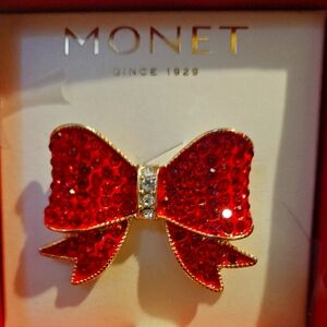 Red Bow broach